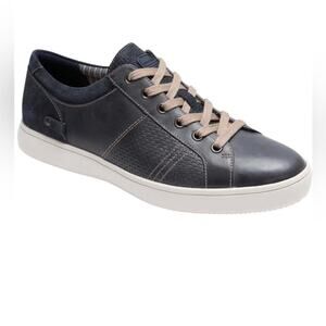 Rockport Men's Colle Tie Leather Cushion Sneaker Deep Gray 7.5 Wide NEW
